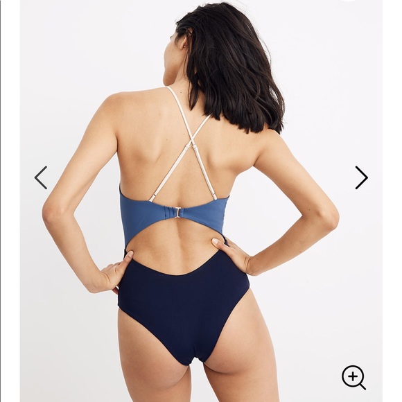 Sea foam green one piece with cutouts - Picture 2 of 7